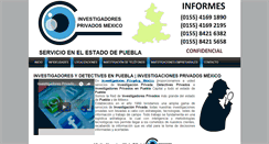 Desktop Screenshot of investigadoresprivadospuebla.com